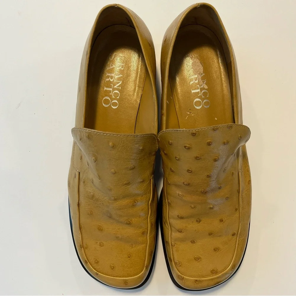 Franco Sarto Women’s Tan Leather Loafers Size 8.5